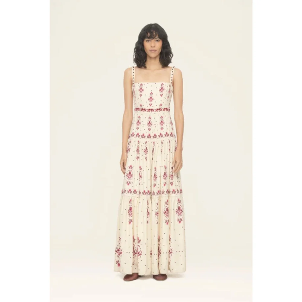 Sold Agua by Agua Bendita Lima Relato Maxi Dress Small - Picture 3 of 10